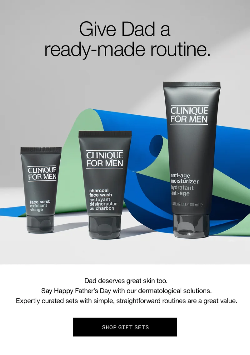 Give Dad a ready-made routine. Dad deserves great skin too. Say Happy Father's Day with our dermatological solutions. Expertly curated sets with simple, straightforward routines are a great value. SHOP GIFT SETS