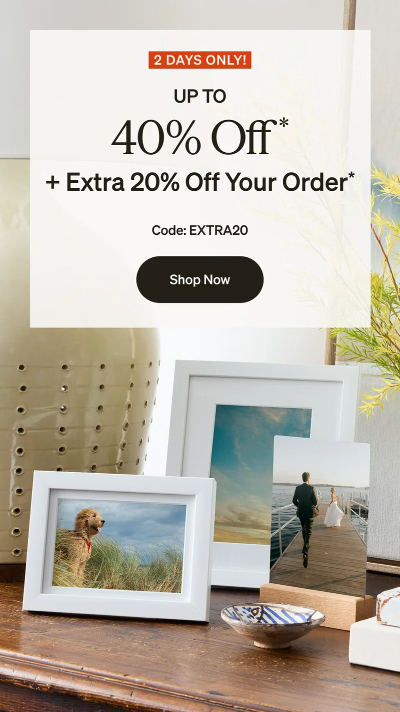 Up to 40% Off + Extra 20% Off Your Order