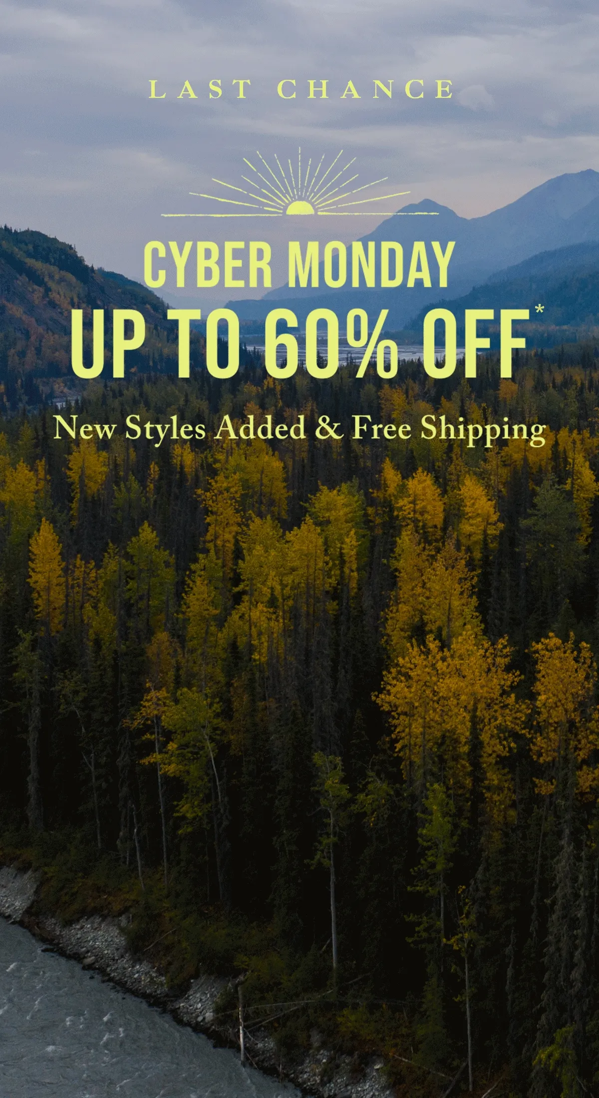 Cyber Monday Up to 60% Off