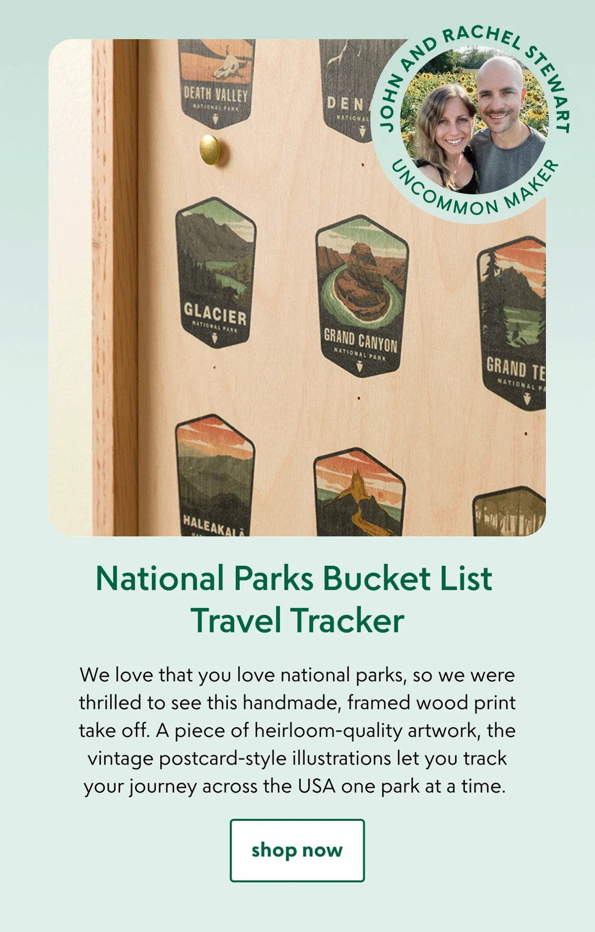 National Parks Bucket List Travel Tracker