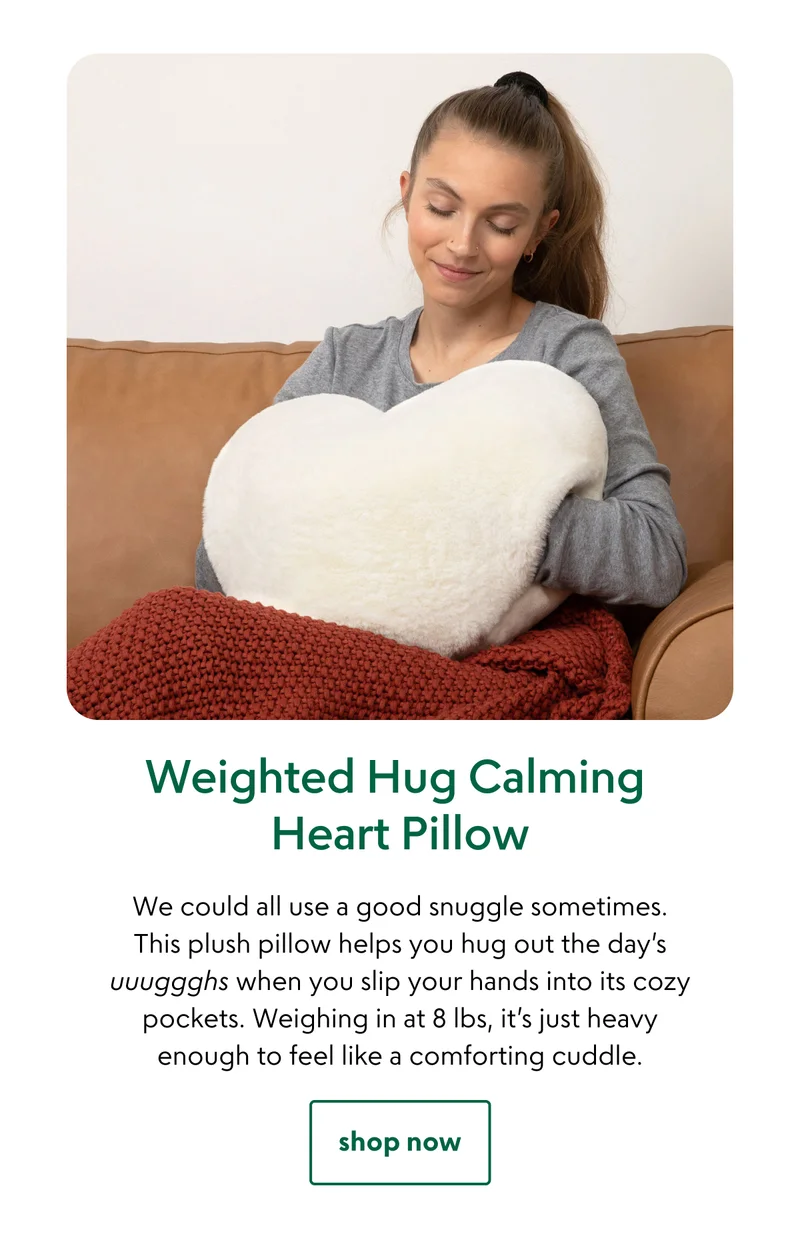 Weighted Hug Calming Heart Pillow