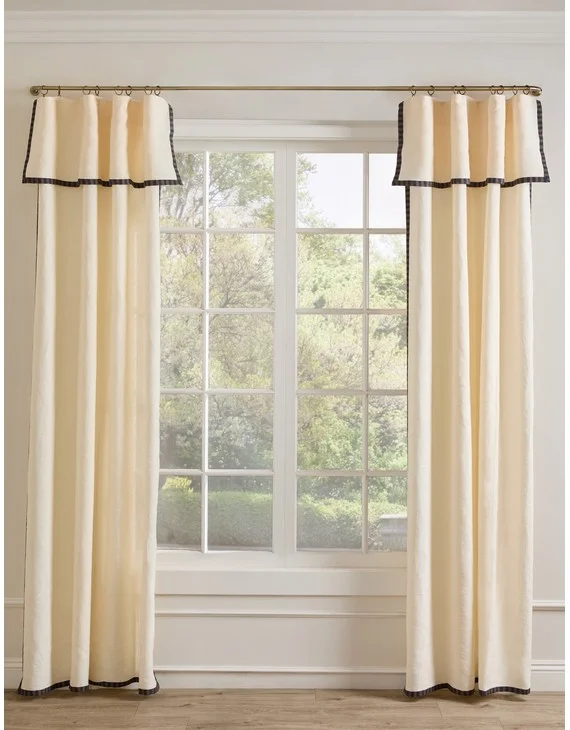 Rajaa Light Filtering Curtain Panel by Sarah Sherman Samuel-Ivory / 50" x 108"
