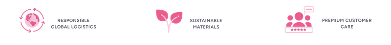 Responsible global logistics, sustainable materials, premium customer care