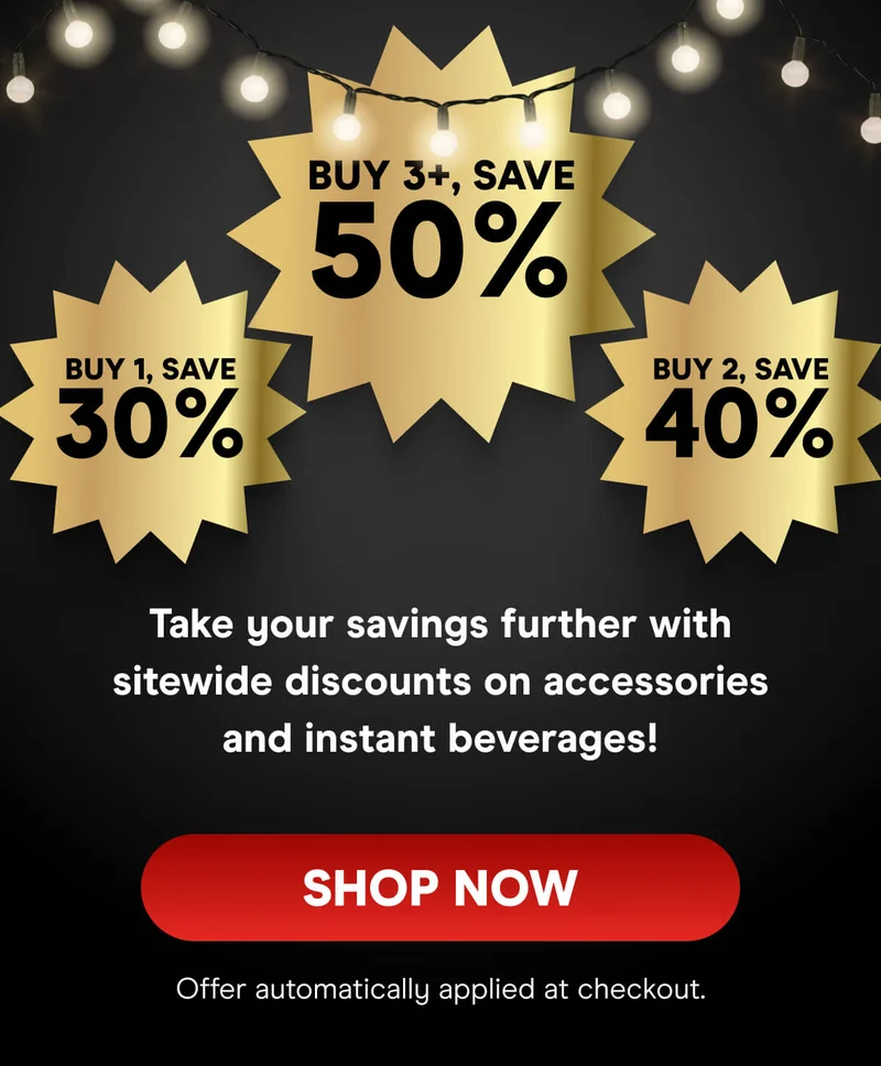 Buy 1, Save 30% Buy 2, Save 40% Buy 3+, Save 50%