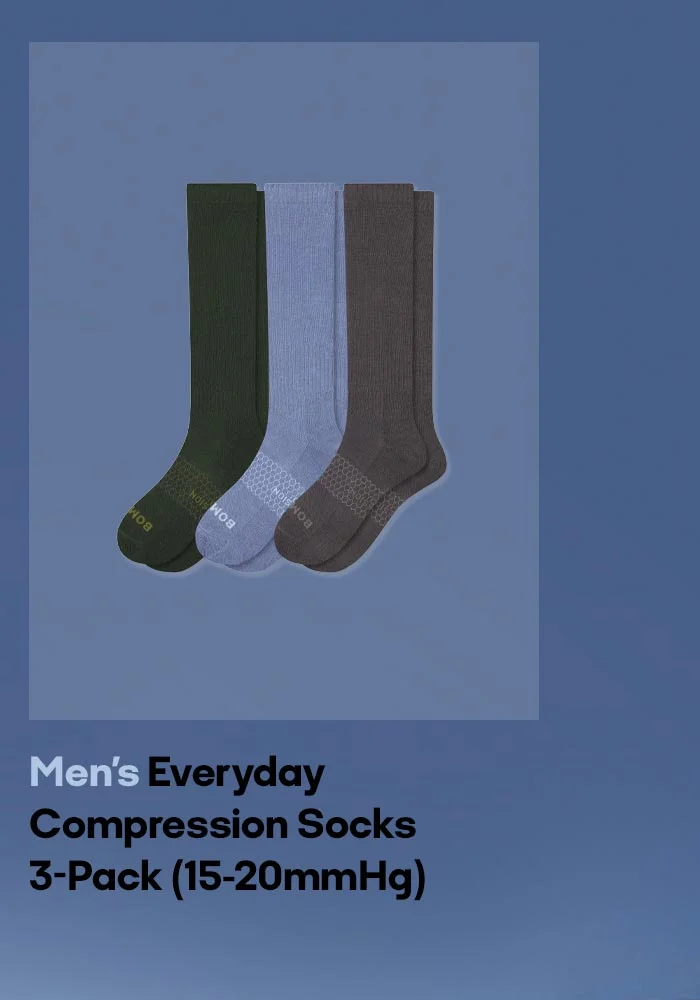 Men's Everyday Compression Socks 3-Pack (15-20mmHg)
