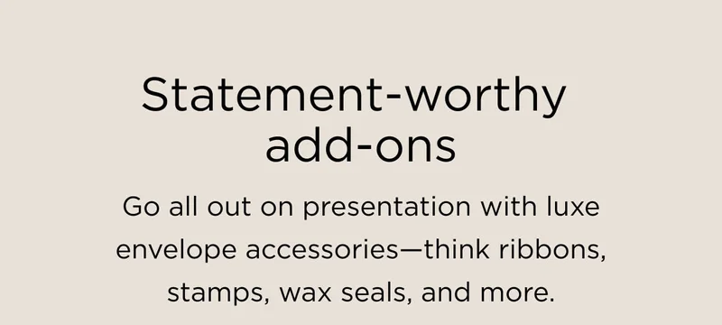 Statement-Worthy Add-Ons