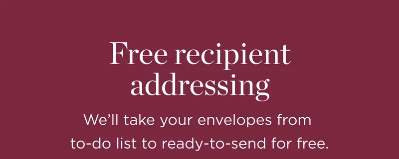 Free Recipient Addressing