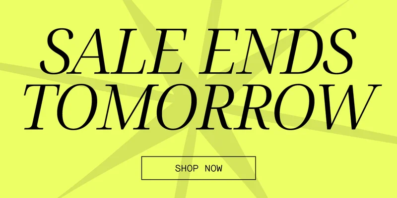 Shop the sale before it ends tomorrow!
