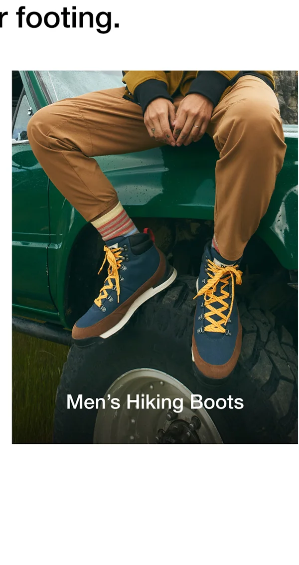 Find your footing. Men's Hiking Boots