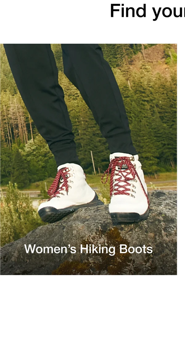 Find your footing. Women's Hiking Boots