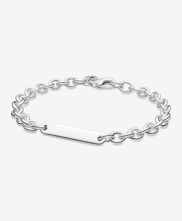 Engravable Bar Link Bracelet