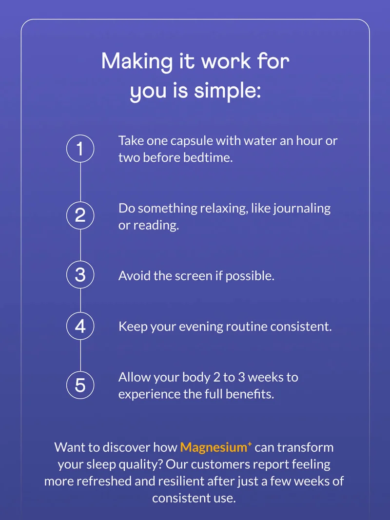 Want to discover how Magnesium⁺ can transform your sleep quality? Our customers report feeling more refreshed and resilient after just a few weeks of consistent use.