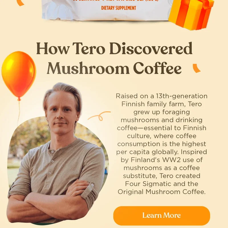 How Tero Discovered Mushroom Coffee