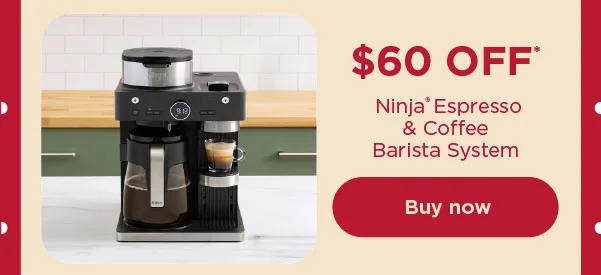 $60 off* Ninja® Espresso & Coffee Barista System