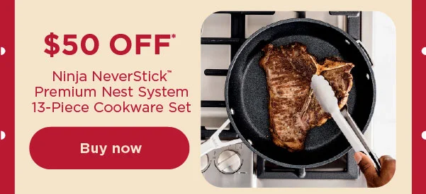 $50 off* Ninja NeverStick™ Premium Nest System 13-Piece Cookware Set