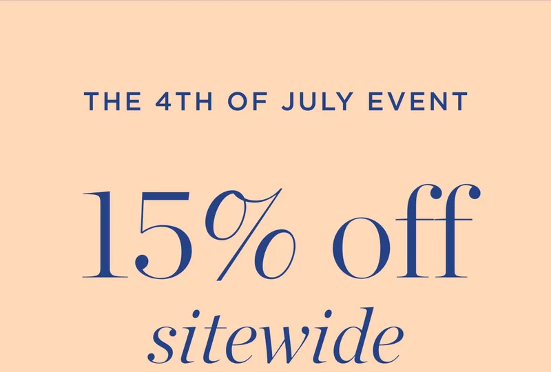15% Off Sitewide