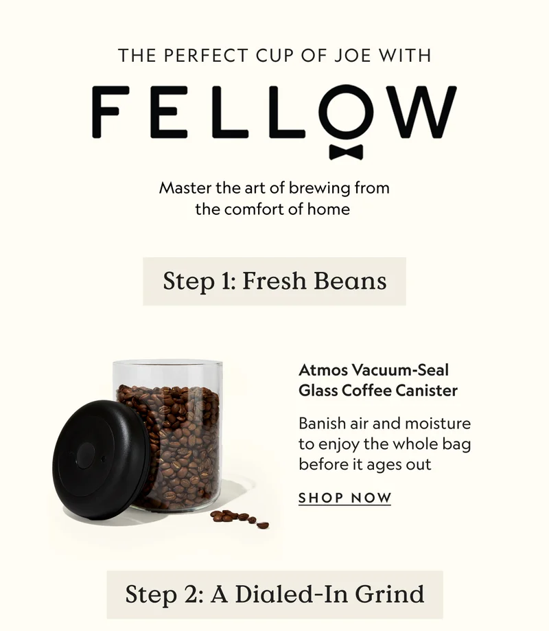 Atmos Vacuum-Seal Glass Coffee Canister