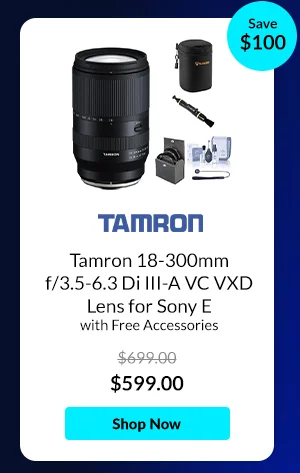 Tamron 18-300mm f/3.5-6.3 Di III-A VC VXD Lens for Sony E