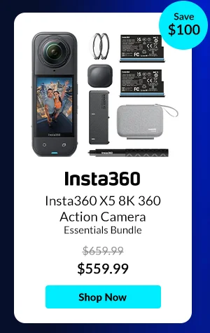 Insta360 X5 8K 360 Action Camera  Essentials Bundle