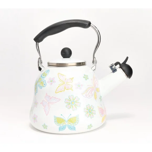 Temp-tations 2.3-qt Enamel on Steel Tea Kettle