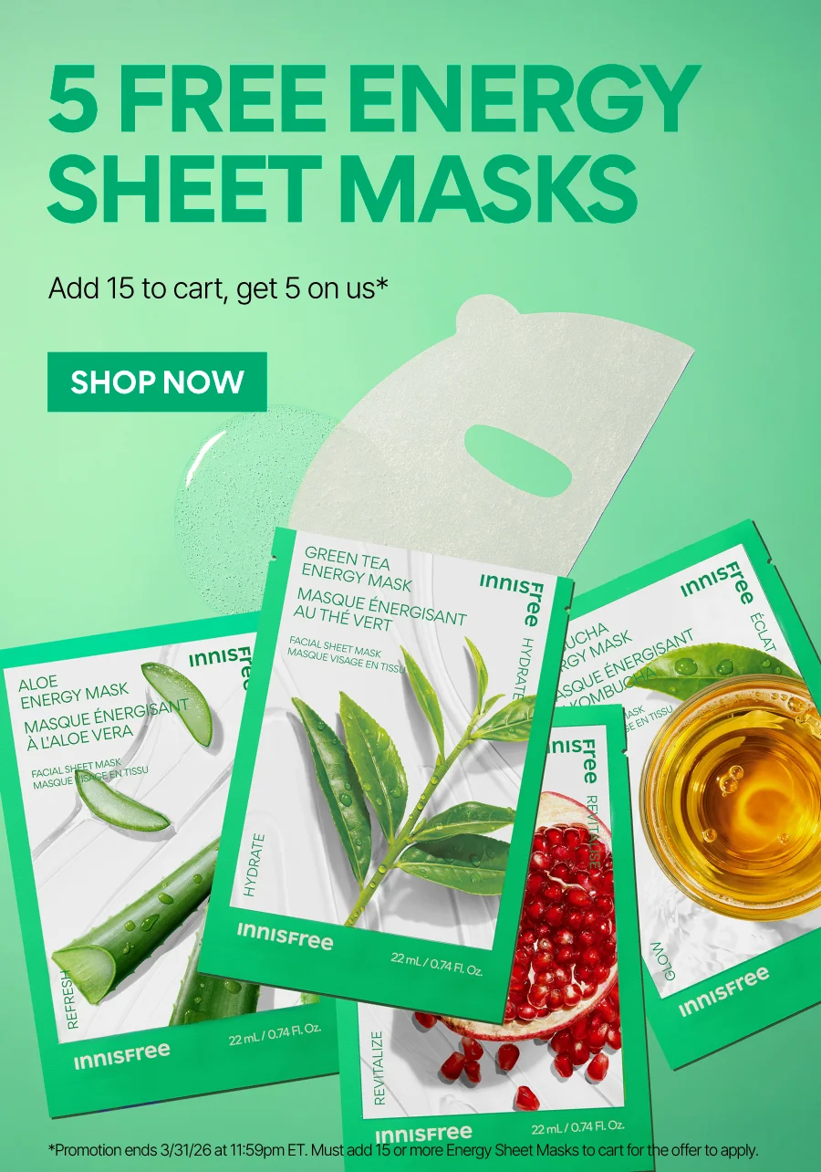 BUY 10 ENERGY SHEET MASKS, GET 5 FREE