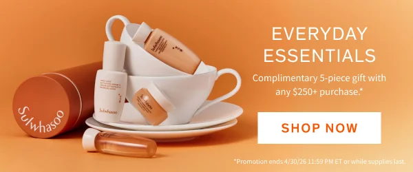 Complimentary 5-piece gift with any $250+ purchase.