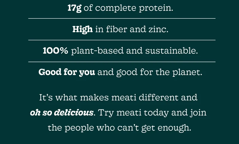 17g of Complete Protein.