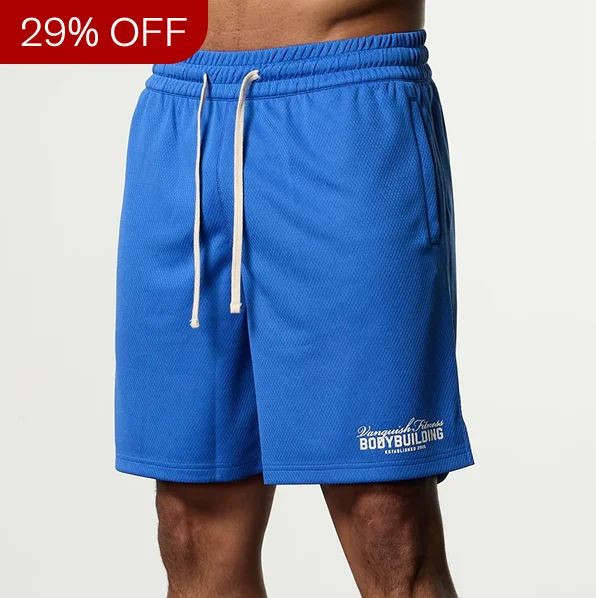 Vanquish Bodybuilding Cobalt Blue Mesh Shorts