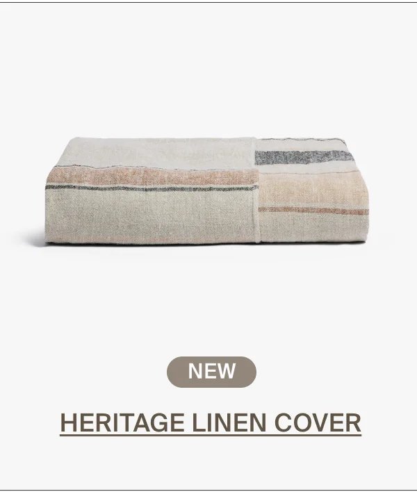 Heritage linen bed cover. New.
