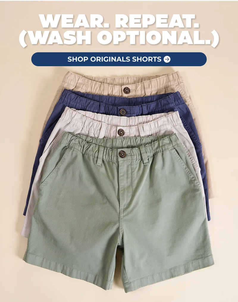 WEAR. REPEAT. (WASH OPTIONAL.) Shop Originals Shorts