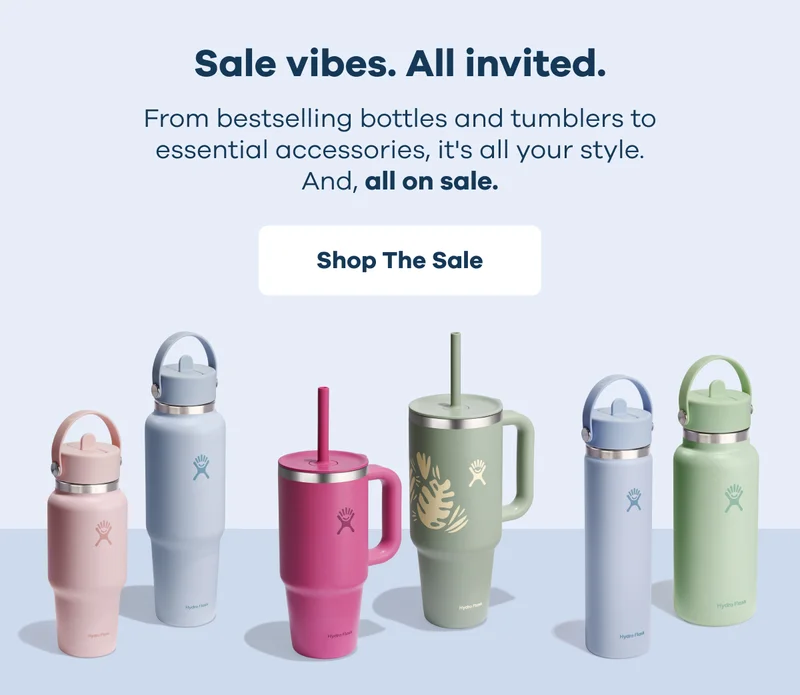 Sale vibes. All invited. From bestselling bottles and tumblers to essential accessories, it's all your style. And, all on sale. | Shop The Sale