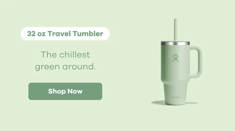 32 oz Travel Tumbler. The chillest green around. | Shop Now