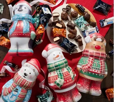 Russell Stover 100pc Chocolate Assortment in Holiday Tins