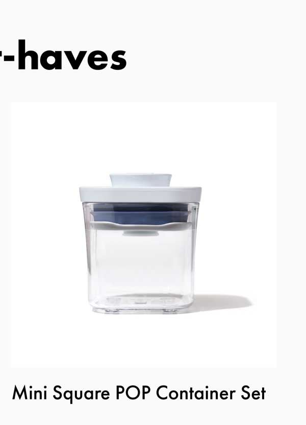 Mini Square POP Container Set