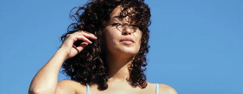 Woman in the sun