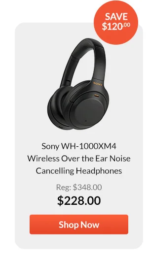 Sony WH-1000XM4 Wireless Over the Ear Noise Cancelling Headphones