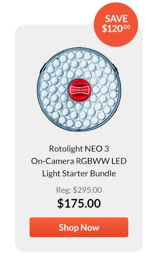 Rotolight NEO 3 On-Camera RGBWW LED Light Starter Bundle