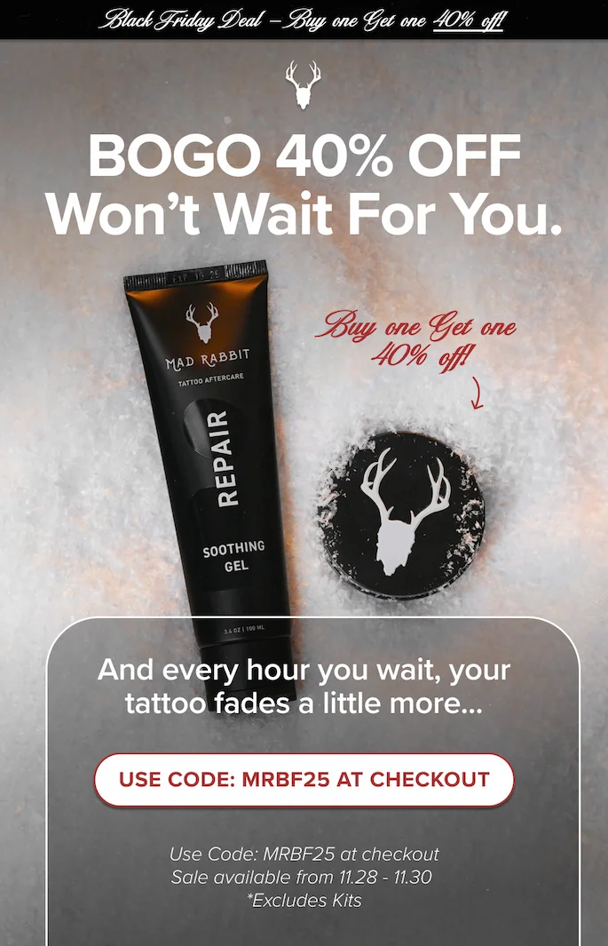 BOGO 40% OFF Won’t Wait For You [USE CODE: MRBF25 AT CHECKOUT]