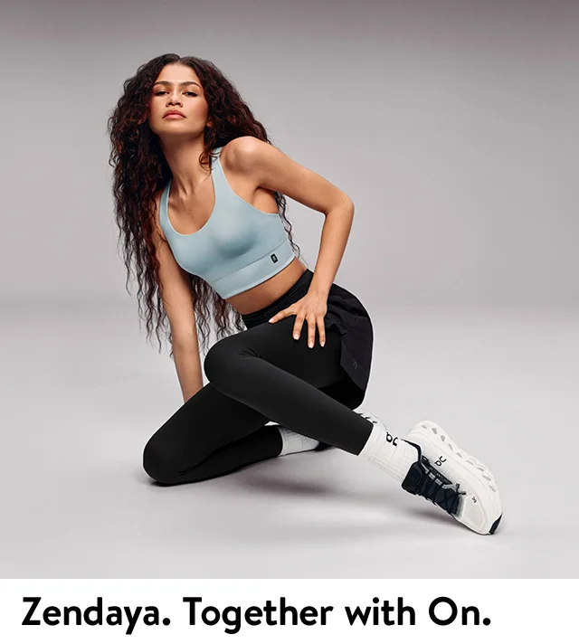 The actress Zendaya wearing On Cloudtilt sneakers.