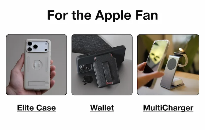 For the Apple Fan: Elite Case Wallet  MultiCharger