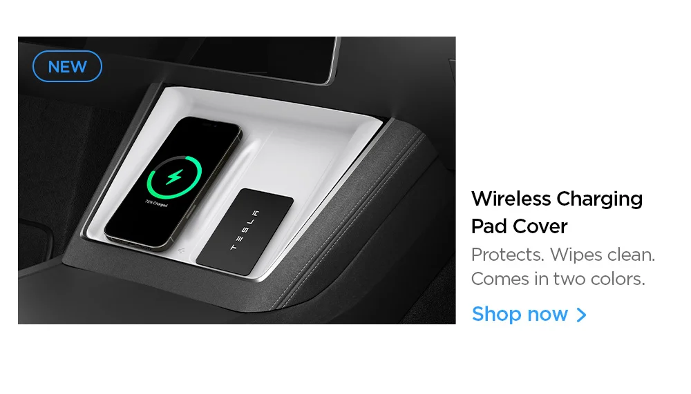 New: Wireless Charging Pad Cover. Easy-clean surface. Available in two colorways. Shop now.
