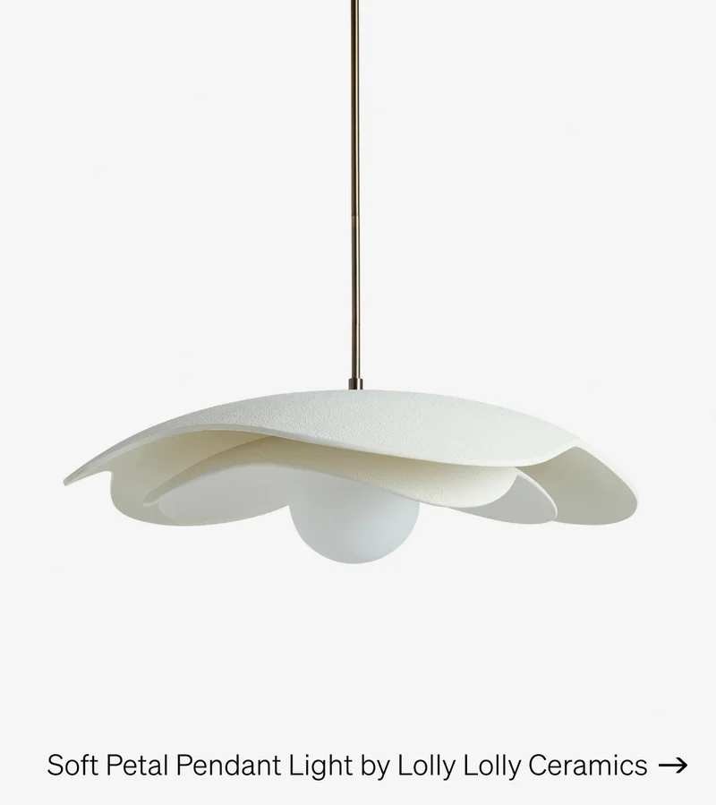 Shop Soft Petal Pendant Light by Lolly Lolly Ceramics