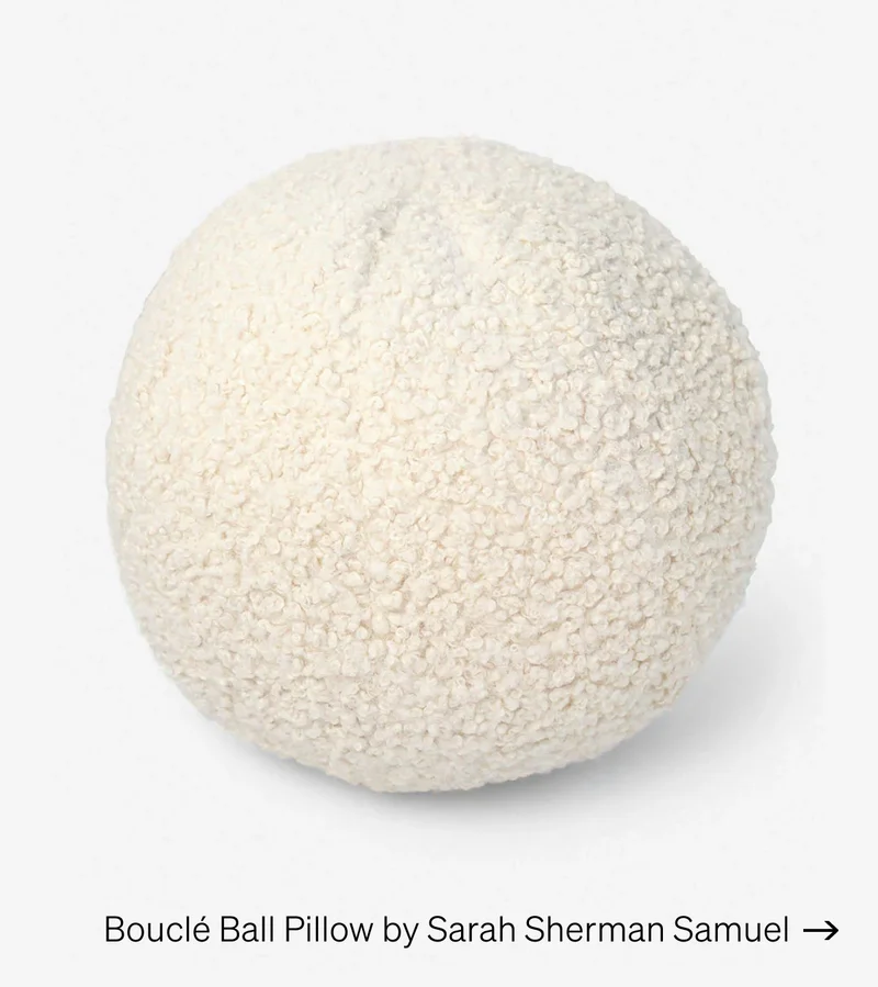 Shop Boucle Ball Pillow by Sarah Sherman Samuel