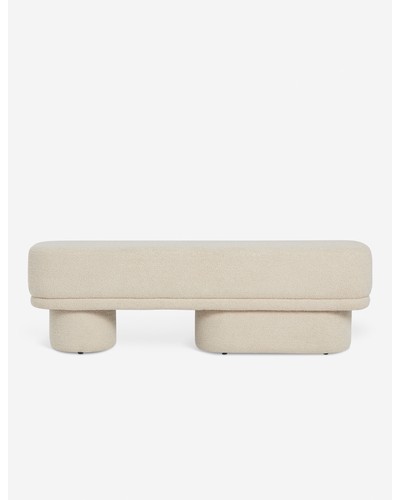 Brooks Bench by Sarah Sherman Samuel-Cognac Como Velvet