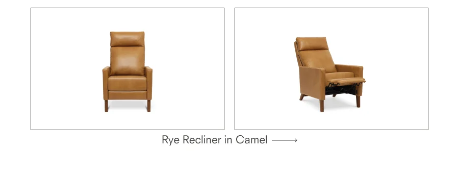 Rye Recliner in Camel