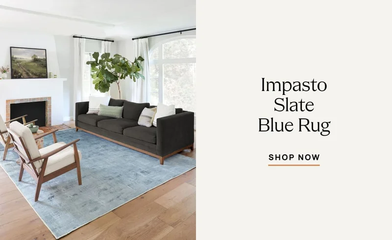 Impasto Slate Blue Rug