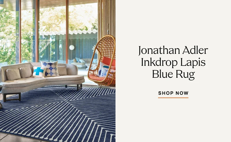 Jonathan Adler Inkdrop Lapis Blue Rug