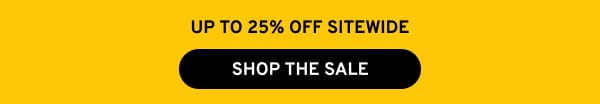 Save up to 25% off sitewide