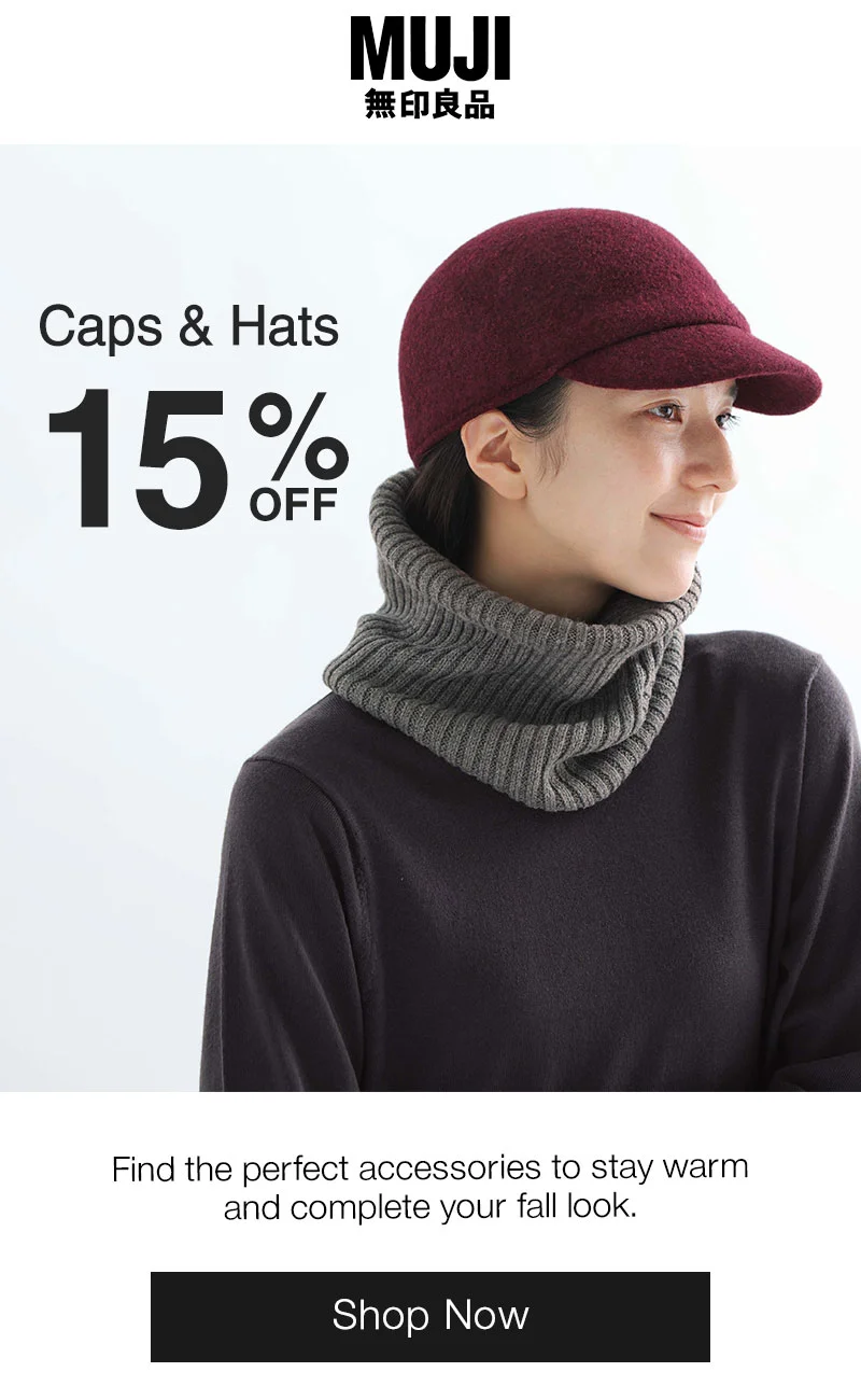 Shop 15% Off Caps and Hats!