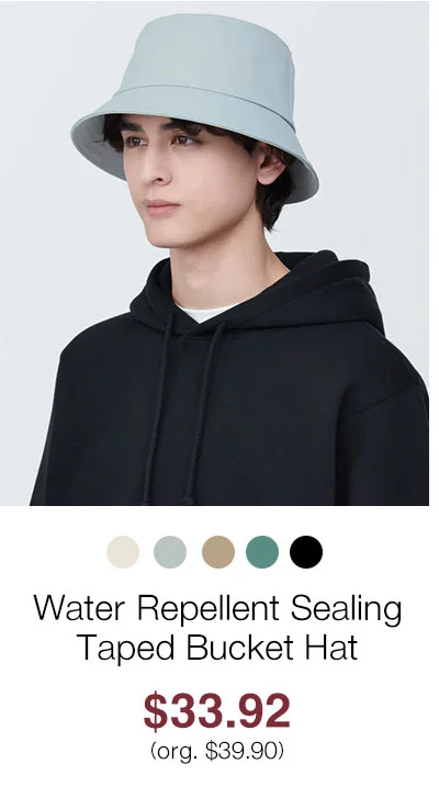 Shop Water Repellent Sealing Taped Bucket Hat